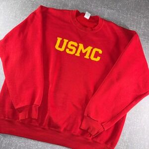 Soffe Shirts USMC Sweatshirt Mens XL Marines Military Crew Neck Made in USA